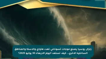 زلزال روسيا يصنع موجات تسونامي تهدد هاواي وألاسكا والمناطق الساحلية الأخرى.. كيف تستعد اليوم الأربعاء 30 يوليو 2025؟